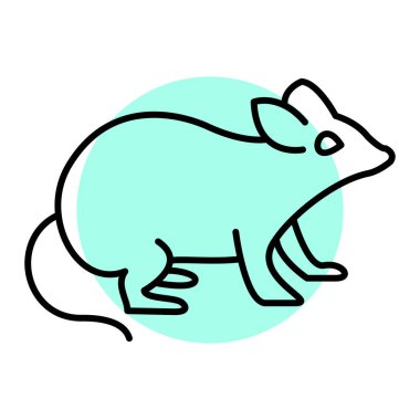 Sevimli çizgi domuz vektör çizim