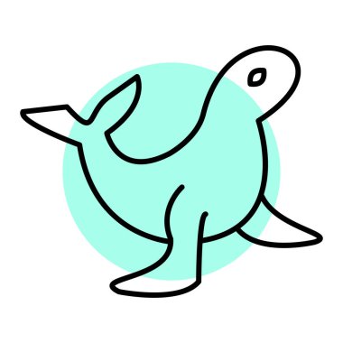 kuş simgesi vektör illüstrasyonu