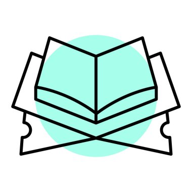 kitap simgesi vektör illüstrasyonu