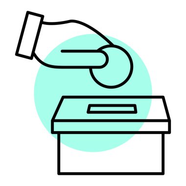 Bir alışveriş poşeti simgesinin vektör çizimi