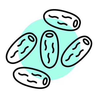 siyah ve beyaz el çizilmiş bir fıstık yumurtası