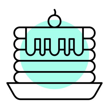 Mumlu kek, vektör illüstrasyonu