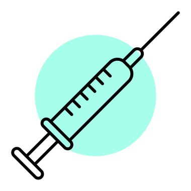 Şırınga ikonu vektör çizimi