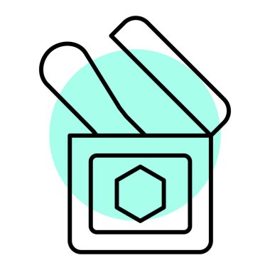 Bir hediye kutusu simgesinin çizimi