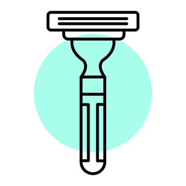 Bir fırça simgesinin vektör illüstrasyonu