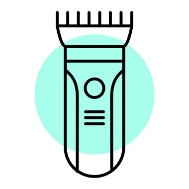 Bir fırça simgesinin vektör illüstrasyonu