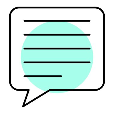 konuşma balonu simgesi, vektör illüstrasyonu