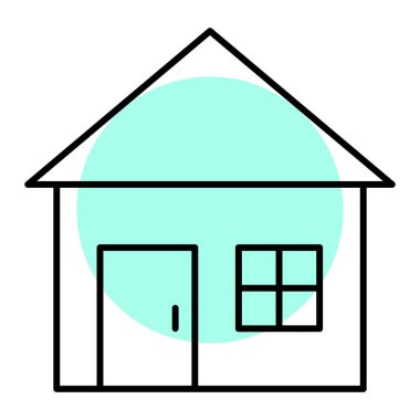 ev simgesi vektör illüstrasyonu