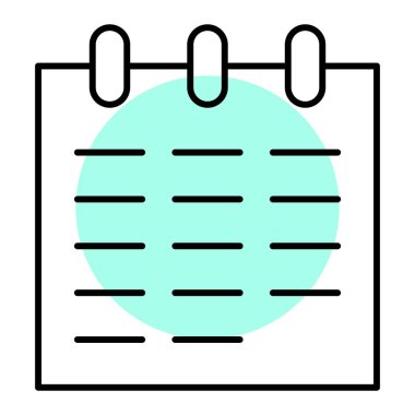 Takvim simgesi, vektör çizimi