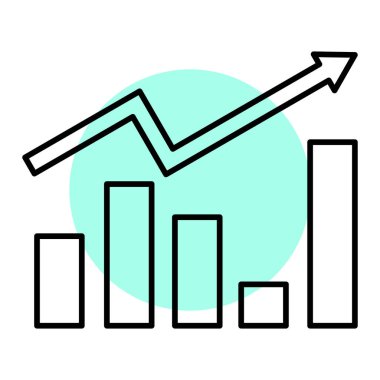 grafik ikonu vektör illüstrasyonu