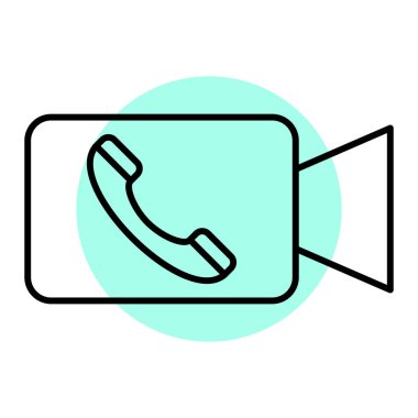 Telefon simgesi vektör illüstrasyonu