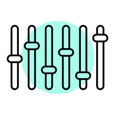 ses eşitleyici simge vektör illüstrasyon tasarımı