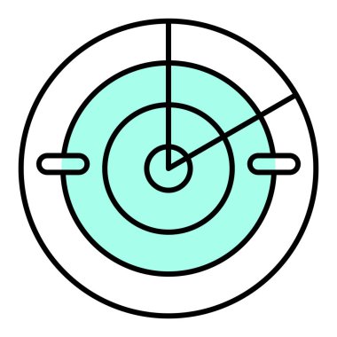 hedef simge vektör illüstrasyonu
