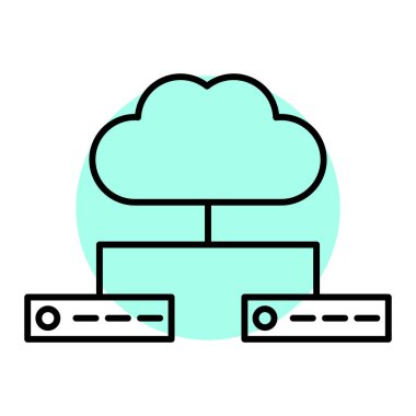 Bulut hesaplama. Web simgesi