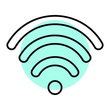 wifi simgesi vektör illüstrasyonu