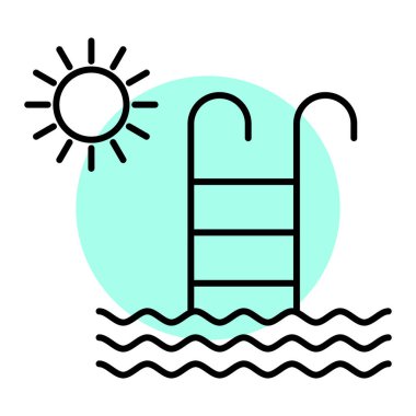 su simgesi vektör illüstrasyonu