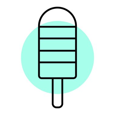 dondurma ikonu vektör illüstrasyonu