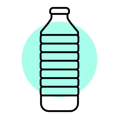 Tek su simgesinin vektör illüstrasyonu