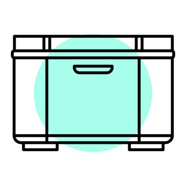 Modern b 'nin vektör illüstrasyonunda bira ikonu yok