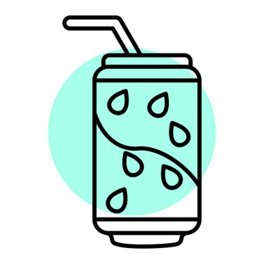 Bir bardak meyve suyunun vektör çizimi