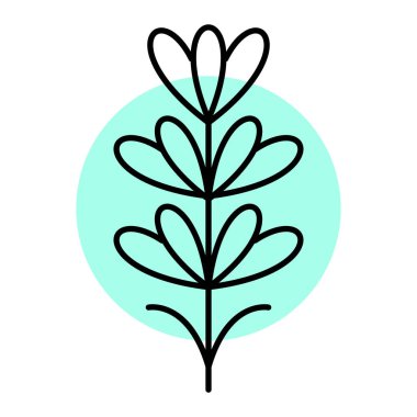 çiçek simgesi vektör illüstrasyonu