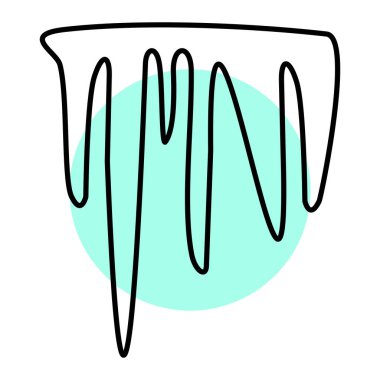 Bir dizi el çizimi karalama işaretinin vektör çizimi