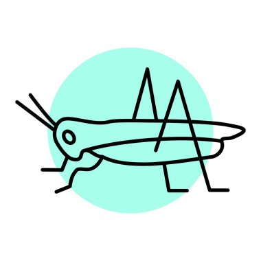 Bir helikopter simgesinin vektör illüstrasyonu