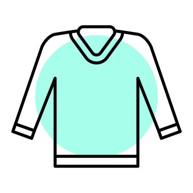 Kıyafetler. Web simgesi basit illüstrasyon