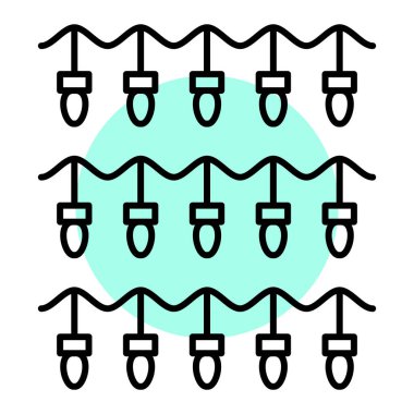 Noel çelengi ikonu. Beyaz arkaplanda izole edilmiş web tasarımı için asma vektör simgeleri dizisi