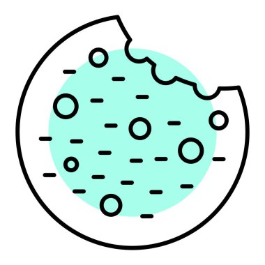 donut. Web simgesi basit tasarım