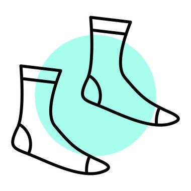 Bir çift çorabın vektör çizimi