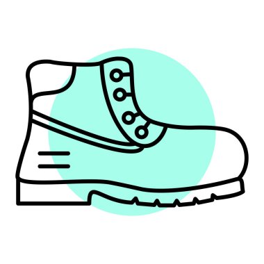 spor ayakkabı ikonu vektör illüstrasyonu