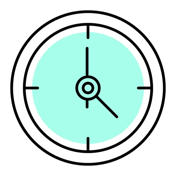 Uhr Symbol Einfachen Stil Isoliert Auf Weißem Hintergrund — Stockvektor