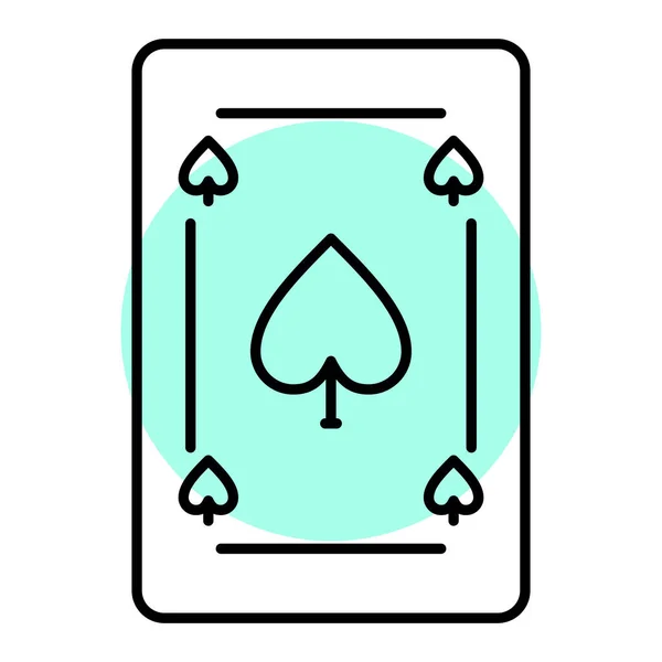Vektorillustration Eines Hintergrundes Einer Spielkarte — Stockvektor