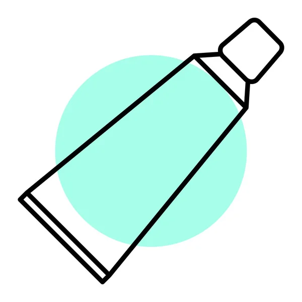 Butelka Kleju Ikoną Kosmetyczną Zarys Żelowych Ikon Wektorowych Projektowania Stron — Wektor stockowy