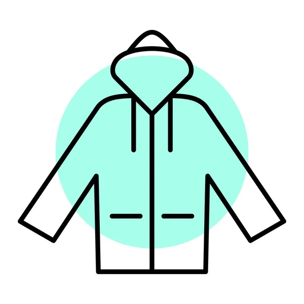 Jacke Web Symbol Einfache Illustration — Stockvektor