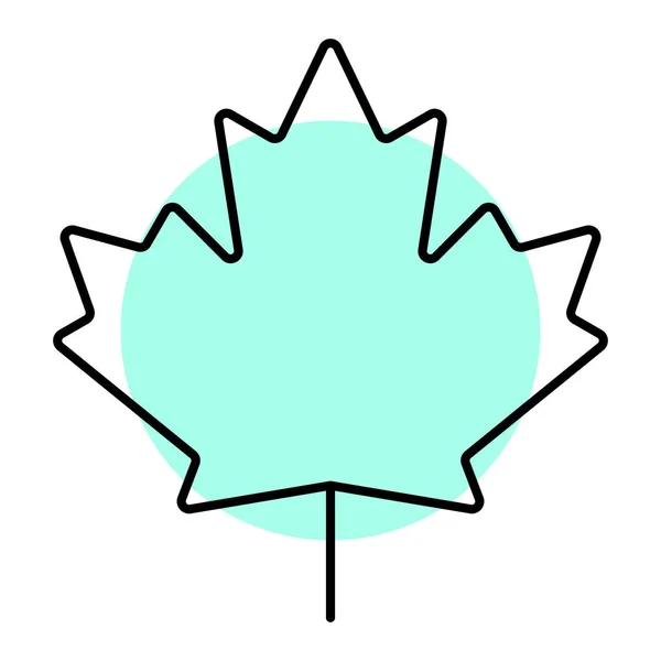 Maple Leaf Icon Vector Illustration Graphic Design — Stock Vector