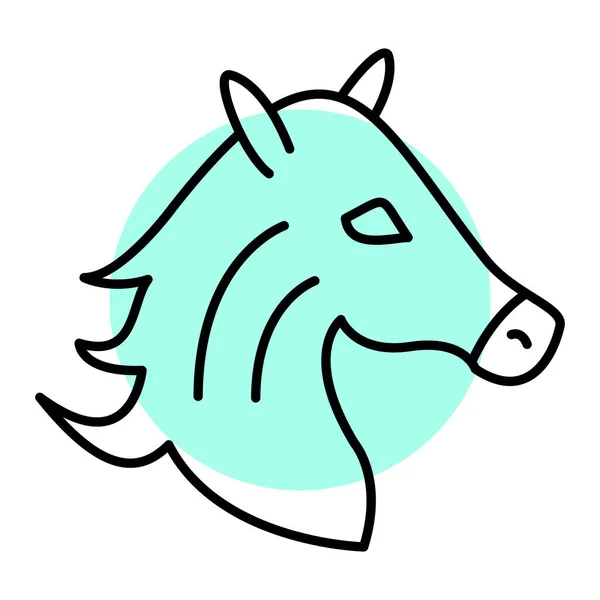 Lindo Unicornio Cabeza Vector Ilustración — Archivo Imágenes Vectoriales