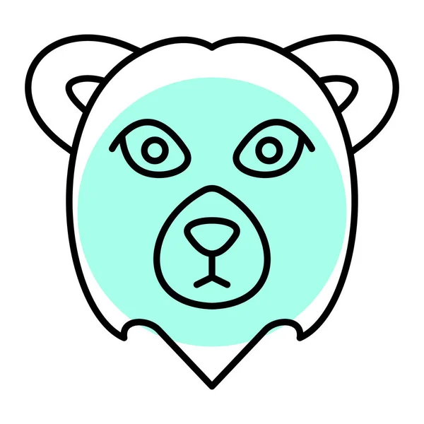 Panda Icono Web Ilustración Simple — Archivo Imágenes Vectoriales