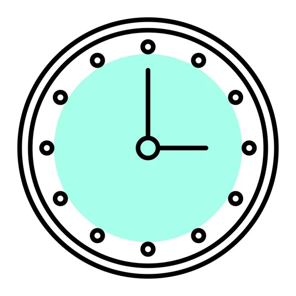 Klocka Ikon Vektor Illustration — Stock vektor