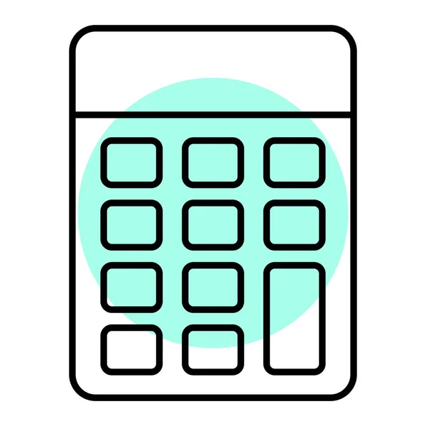 Calculator Icon Simple Illustration Business Finance Device Vector Icons Web — Stock Vector