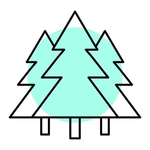 Christmas Tree Pine Cone Vector Illustration Design — Stock Vector