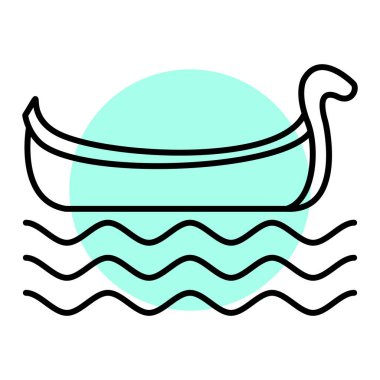 deniz suyu ikonu vektör çizimi tasarımı