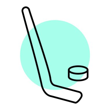 hokey ikonu vektör illüstrasyonu