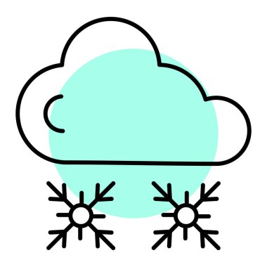 Hava durumu. Web simgesi basit illüstrasyon