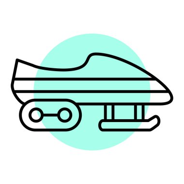 Bir araba simgesinin vektör illüstrasyonu