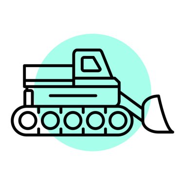 Kazı simgesi, vektör illüstrasyonu