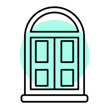 pencere simgesi vektör illüstrasyonu