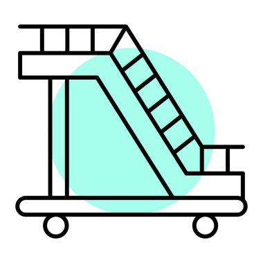 Paten ikonu. Web için kaykay vektör simgelerinin özet çizimi