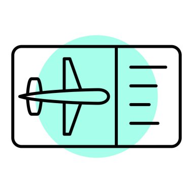 seyahat simgesi vektör çizimi